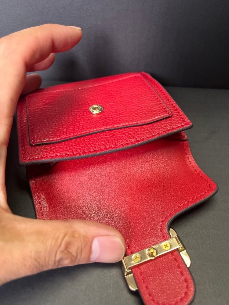 New COACH Red Bi-Fold Wallet