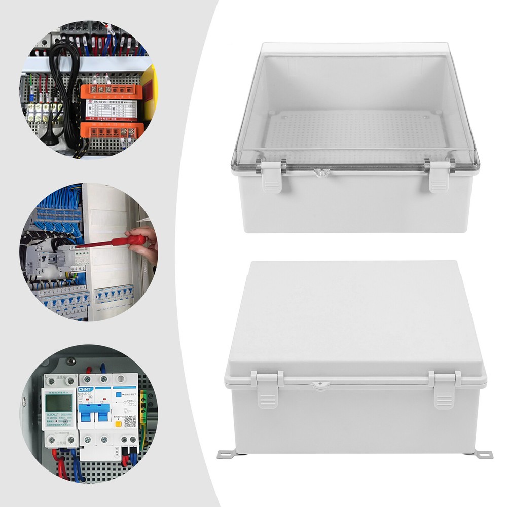 In/Outdoor Electrical Box Enclosure Weatherproof Include Internal Mounting Panel