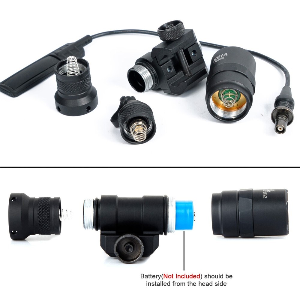 Tactical Mini M300B Light Constant Momentary M300 LED Weapon Flashlight Rifle US