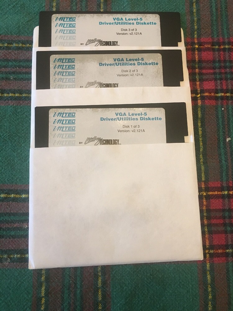 Imtec VGA Level 5 Driver / Utilities Diskettes