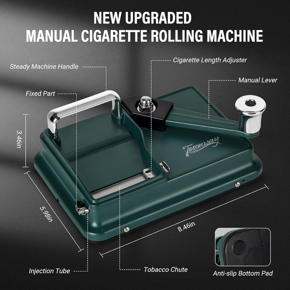 Cigarette Rolling Machine Manual, Cigarette Injector Machine with Cleaning Brush