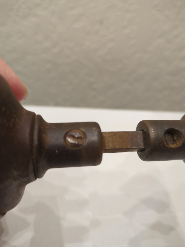 Vintage Oval Door Knob Set