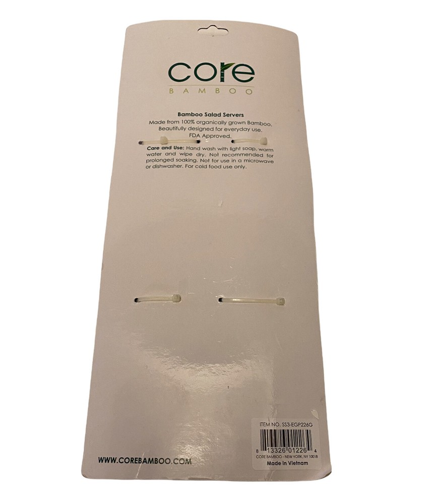 New Core Bamboo salad servers
