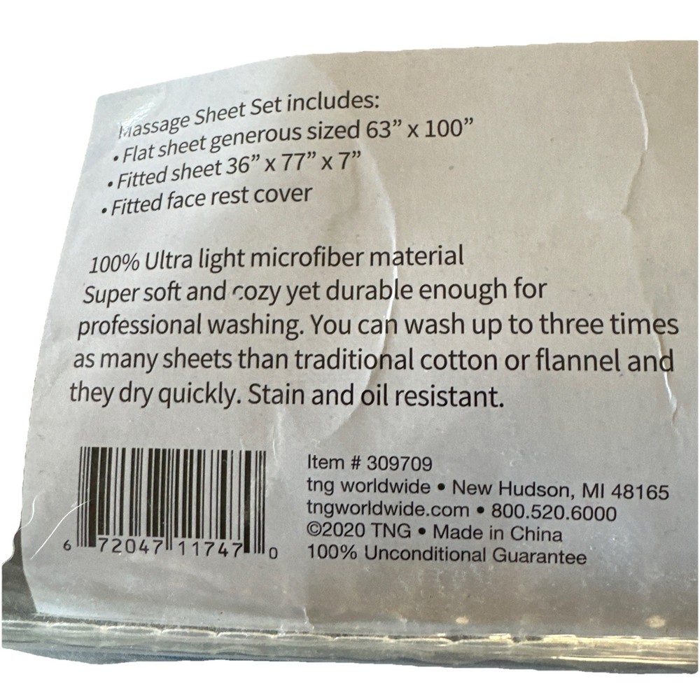 ForPro Professional Collection Premium Microfiber Grey 3-Piece Massage Sheet Set