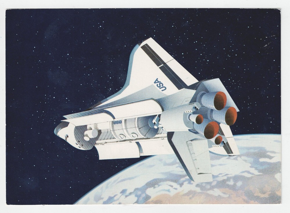 Switzerland Space Explorer Shuttle FDC postcard 1981 B-2