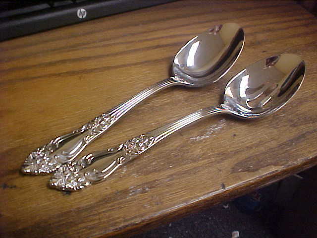 Reed & Barton Stainless HAVERSHAM 8 3/4" Tablespoons (2) MINT NEW