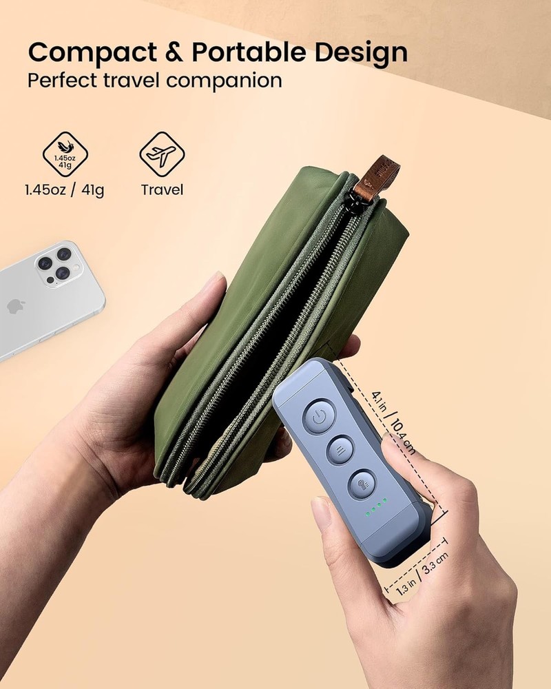 Compact USB Rechargeable Reading Light with 3 Amber Modes – Travel Friendly