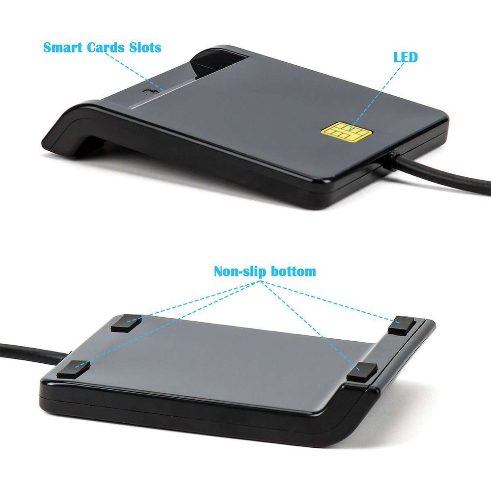 Smart Card Reader For DOD Military Common Access CAC compatible Windows Mac OS