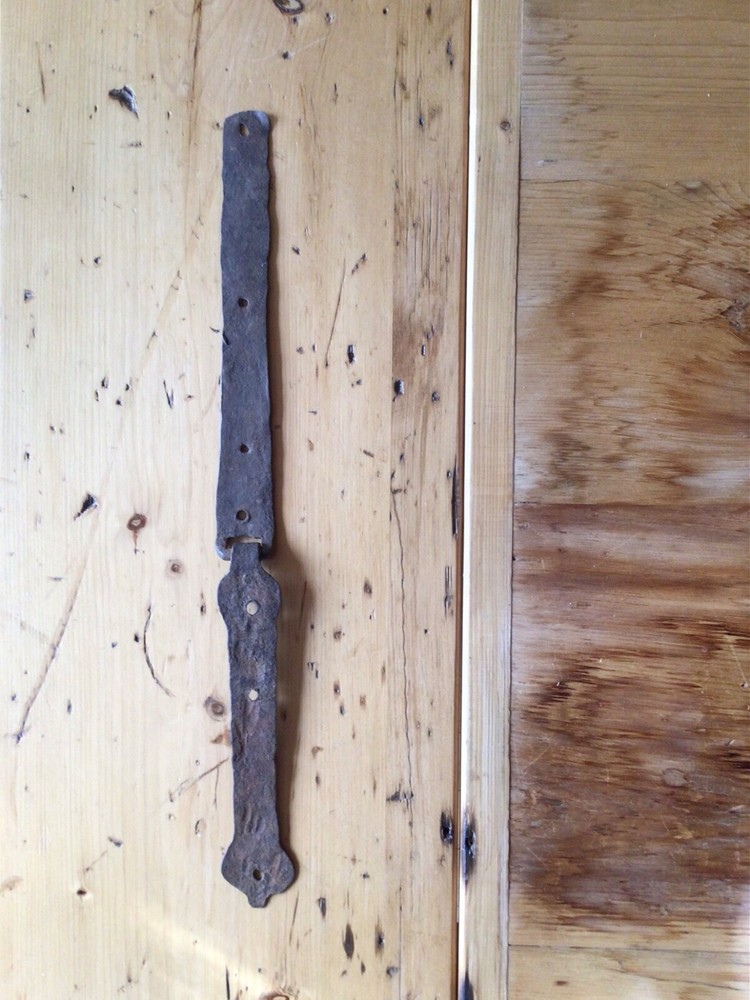 Antique Cast Iron Chest Hinge