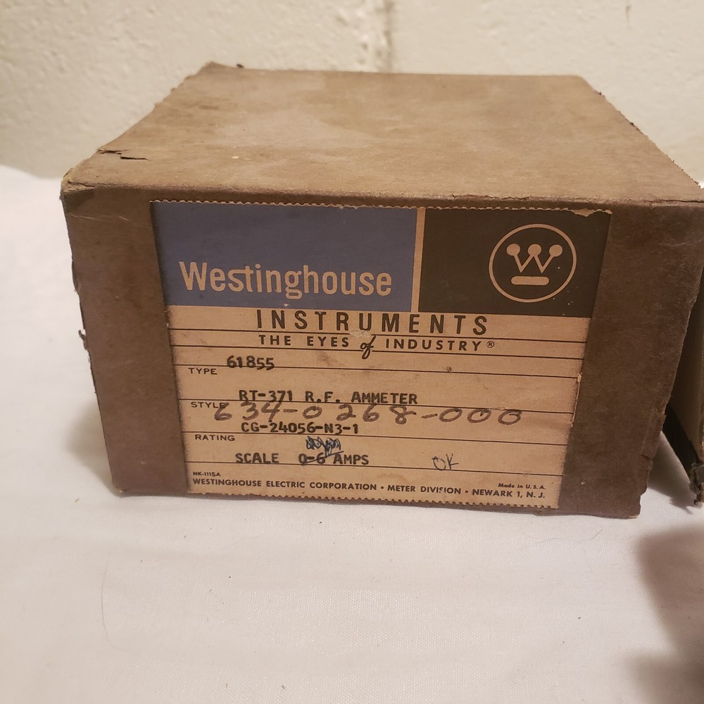 Westinghouse Ampere Meter Nos Nice