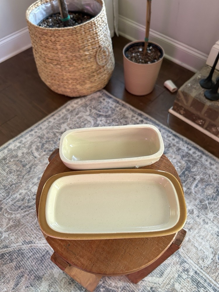 Vintage Butter Dish with Lid