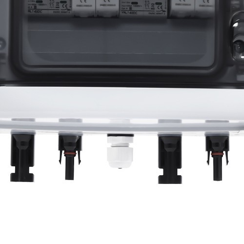 2 Strings Solar Disconnect Combiner Box For Solar Panel Switch Circuit Breaker