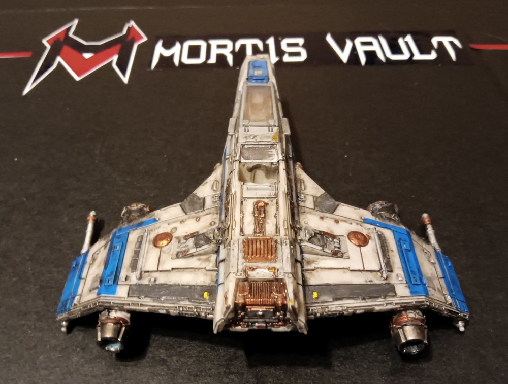 Custom Painted Star Wars Micro Galaxy Squadron Lt. Callahan’s E-wing, #0121
