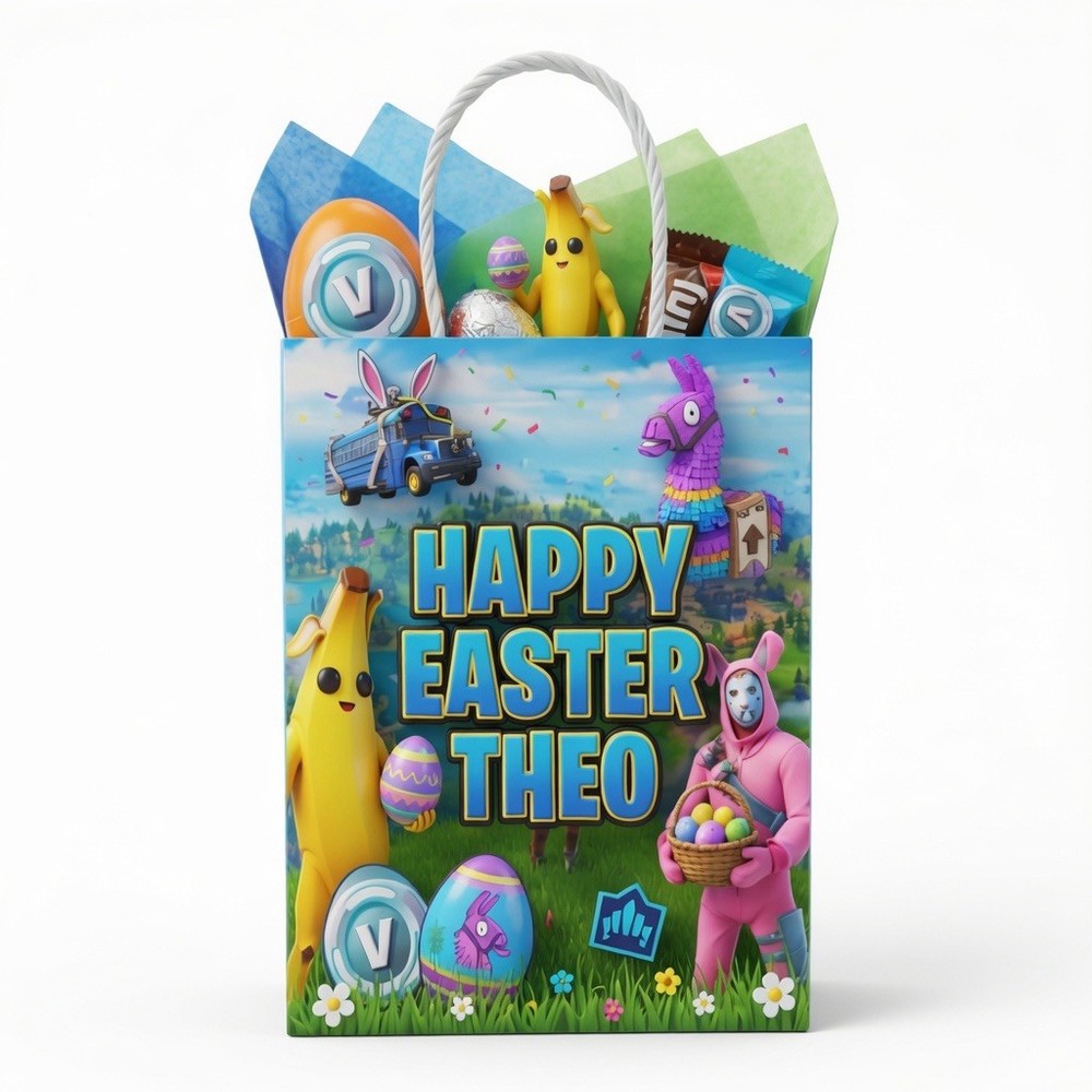 Custom  Video Game Easter Bag  - Personalised  Easter Bag - JUST THE BAG