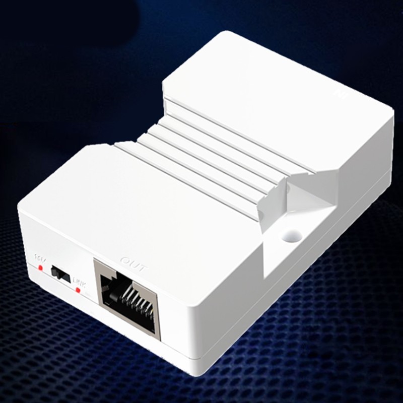 PoE Extender Switch 2 Rj45 200m Ethernet Data Enhancement Repeater Amplifier 10M