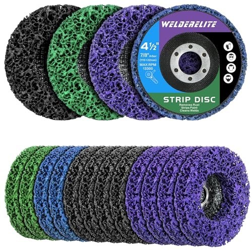 12-Pack 4-1/2" Paint Stripper Discs for Angle Grinder - Rust, Paint & Oxide Remo