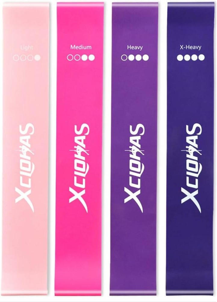 Mini Loop Resistance Bands with User Guide and Carry Bag, Exercise Bands