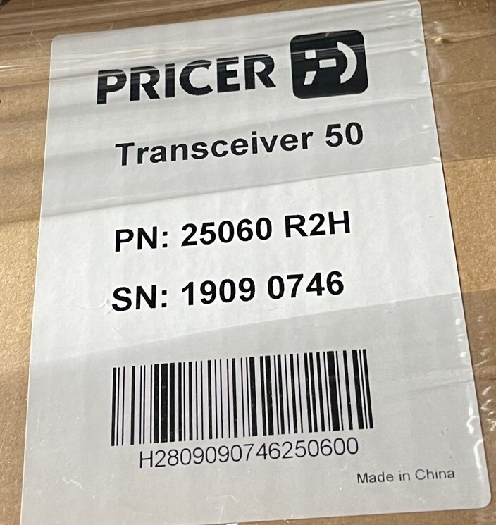PRICER Transceiver 50 - 25060 R2H - NEW, SEALED