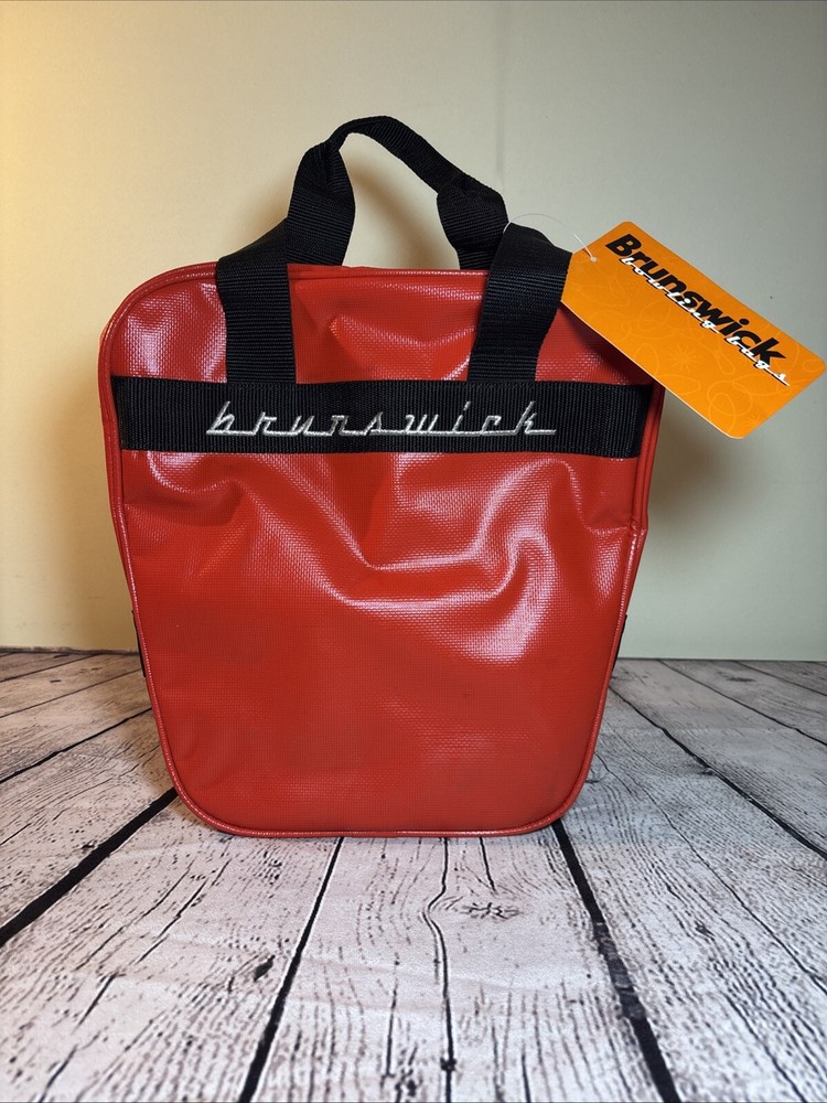 Red Brunswick Bowling Bag With Tag