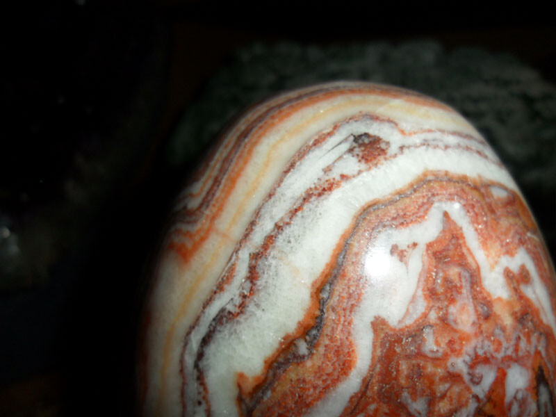 Crazy Lace Agate Polished Precious Stone Egg Large