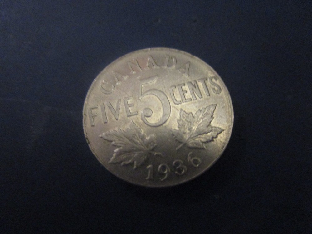 1936 Canada 5 Cents