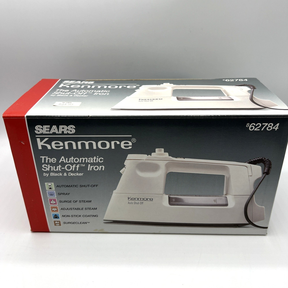 Sears Kenmore Iron Automatic Shutoff Black & Decker 62784