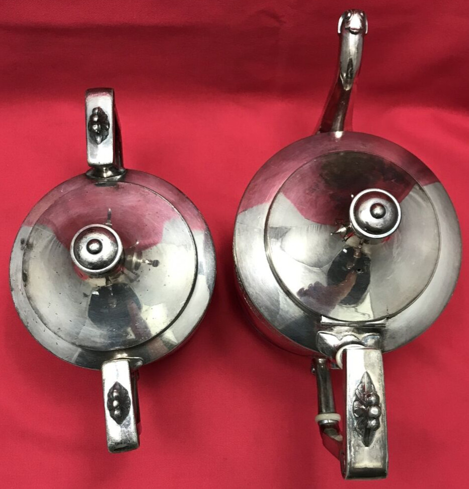 2 Pc Silverplated TEAPOT & COVERED WASTE Reed & Barton #2940
