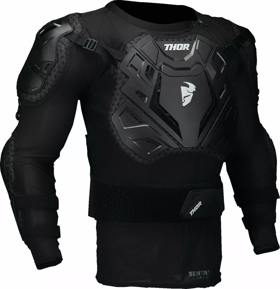 THOR SENTRY XP PROTECTOR MOTOCROSS MX ARMOUR- LONGSLEEVE COMPRESSION BLACK