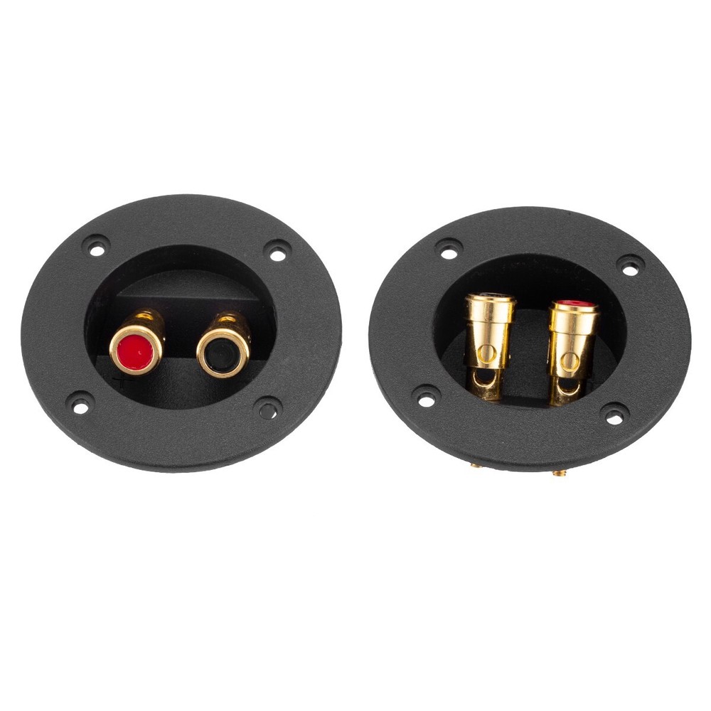 2/4Pcs Speaker Box Terminal Round Spring Cup Connector Subwoofer Enclosure