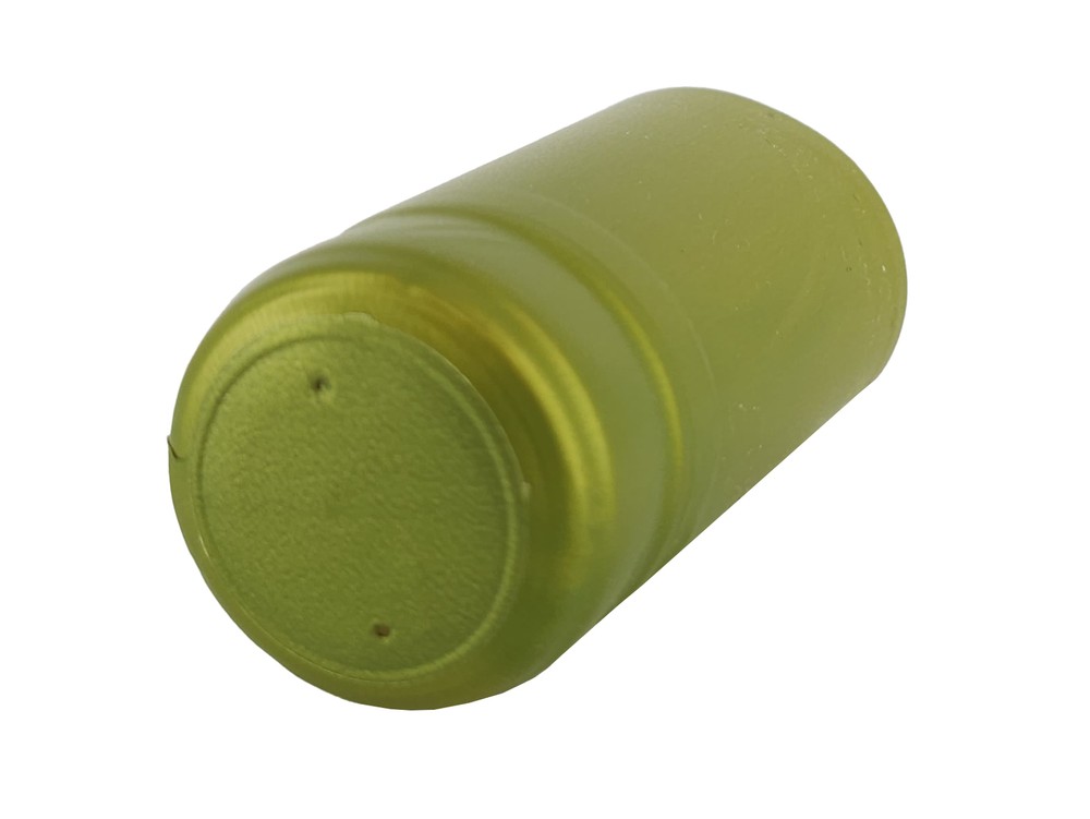 Metallic Lime Green PVC Shrink Capsules-30 Count