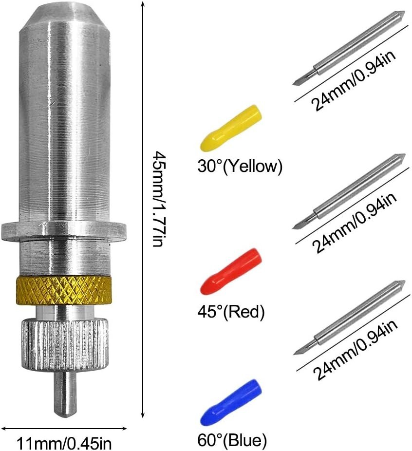 Durable Tungsten 30/45/60 Degree Blades - Complete Cutting Solution for Plotters