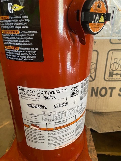 Trane COM10275 COMPRESSOR, SCROLL, ALLIANCE