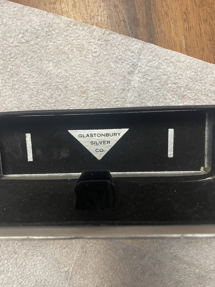 Glastonbury Silver Company box and guarantee only.