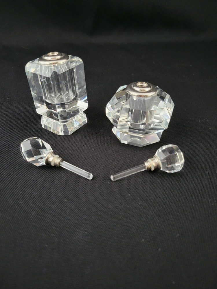 Crystal Perfume Set With Screw Top Applicator Oleg Cassini?