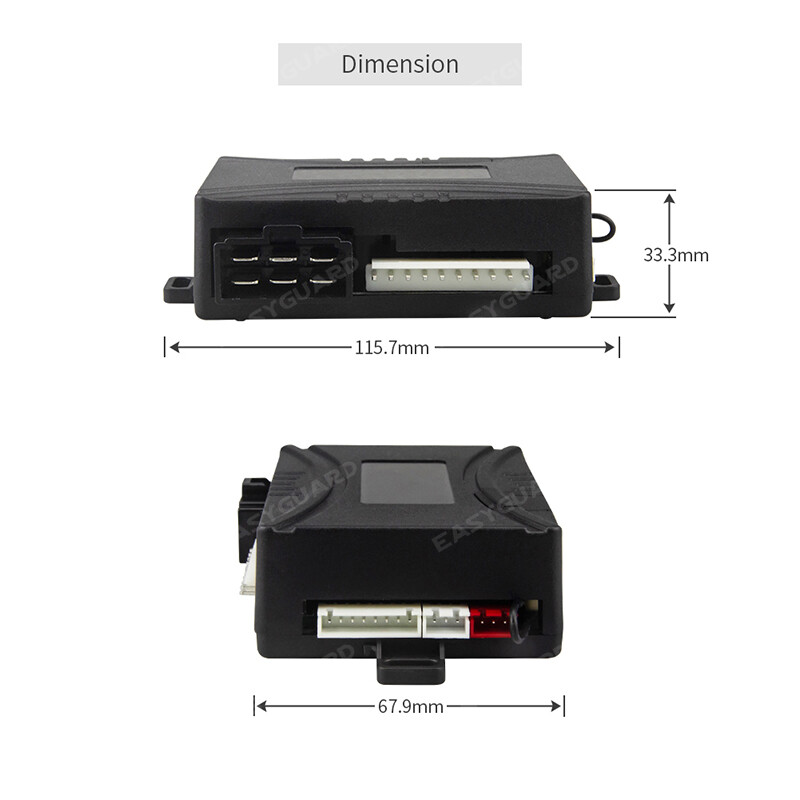 EASYGUARD 2 Way Car Alarm Remote Engine Start Timer Engine Start LCD Display