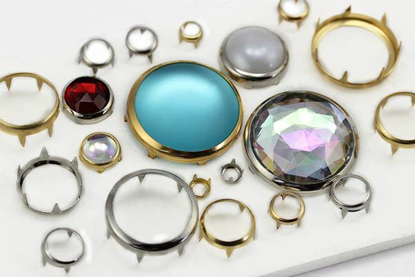 8MM/SS40 Rim Settings 100 Pieces Gold