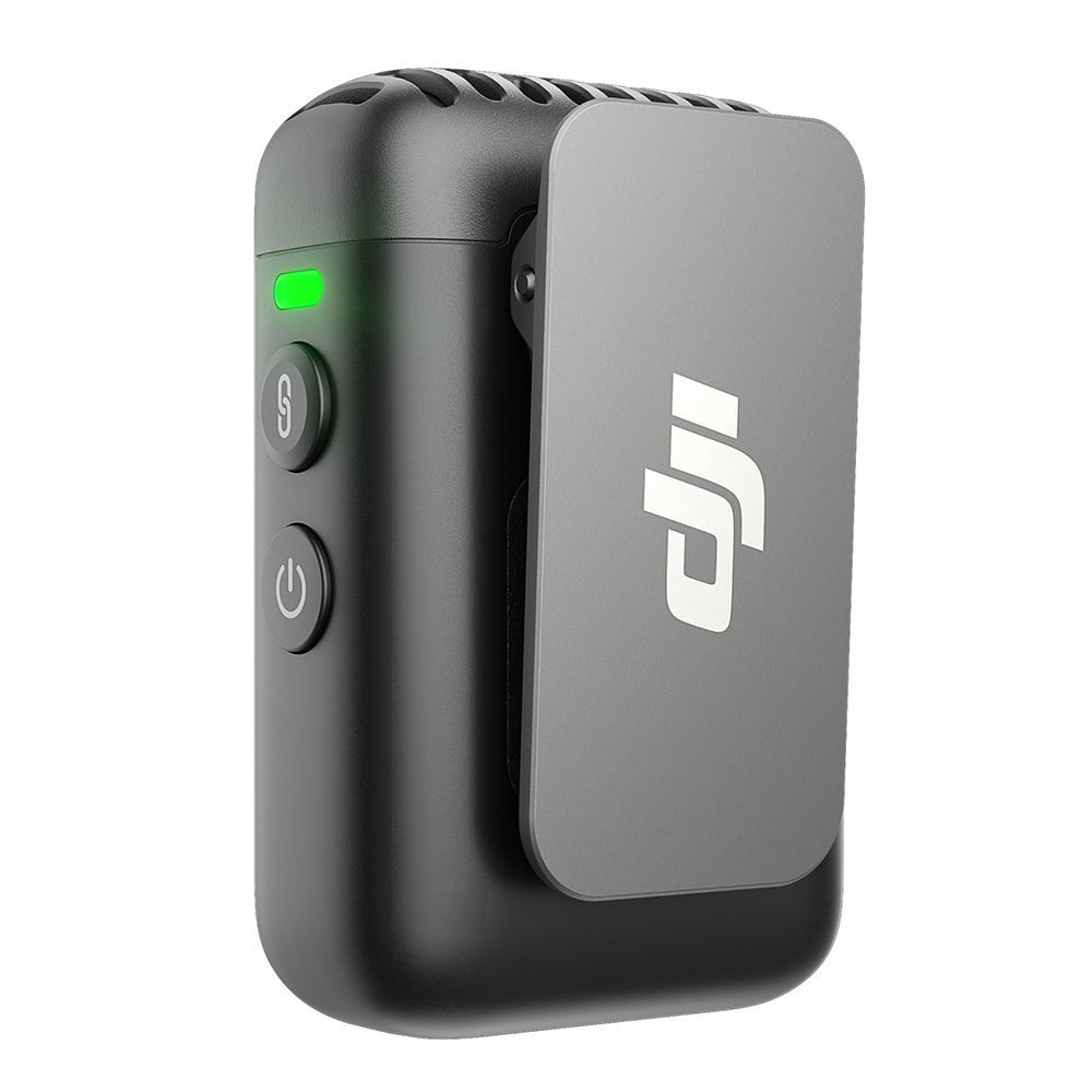 DJI Mic 2 Transmitter (Shadow Black), Wireless Microphone with Intelligent Noise