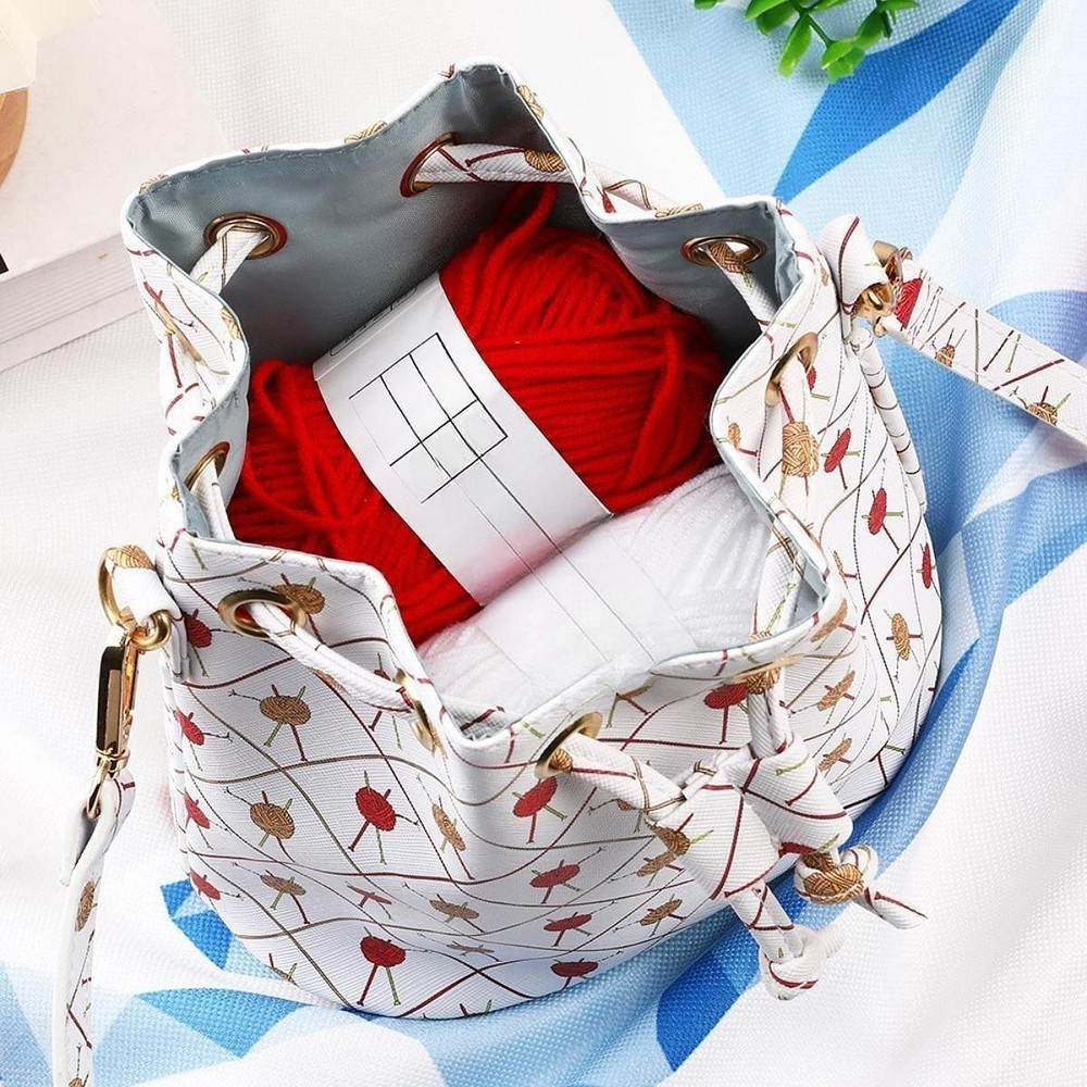 Yarn Organizer Knitting Tools Organizer Adjustable Waterproof Multifunction