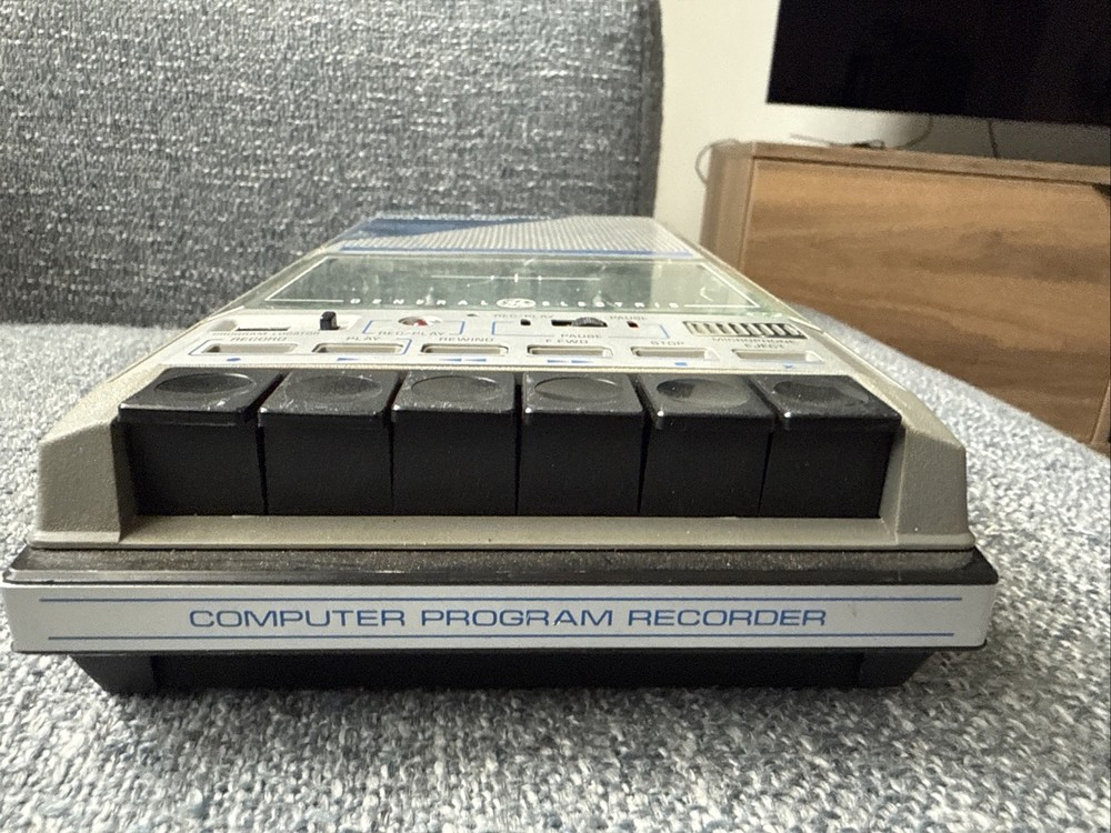 GE Computer Program Data Recorder Cassette Tape Player Untested Parts Read!