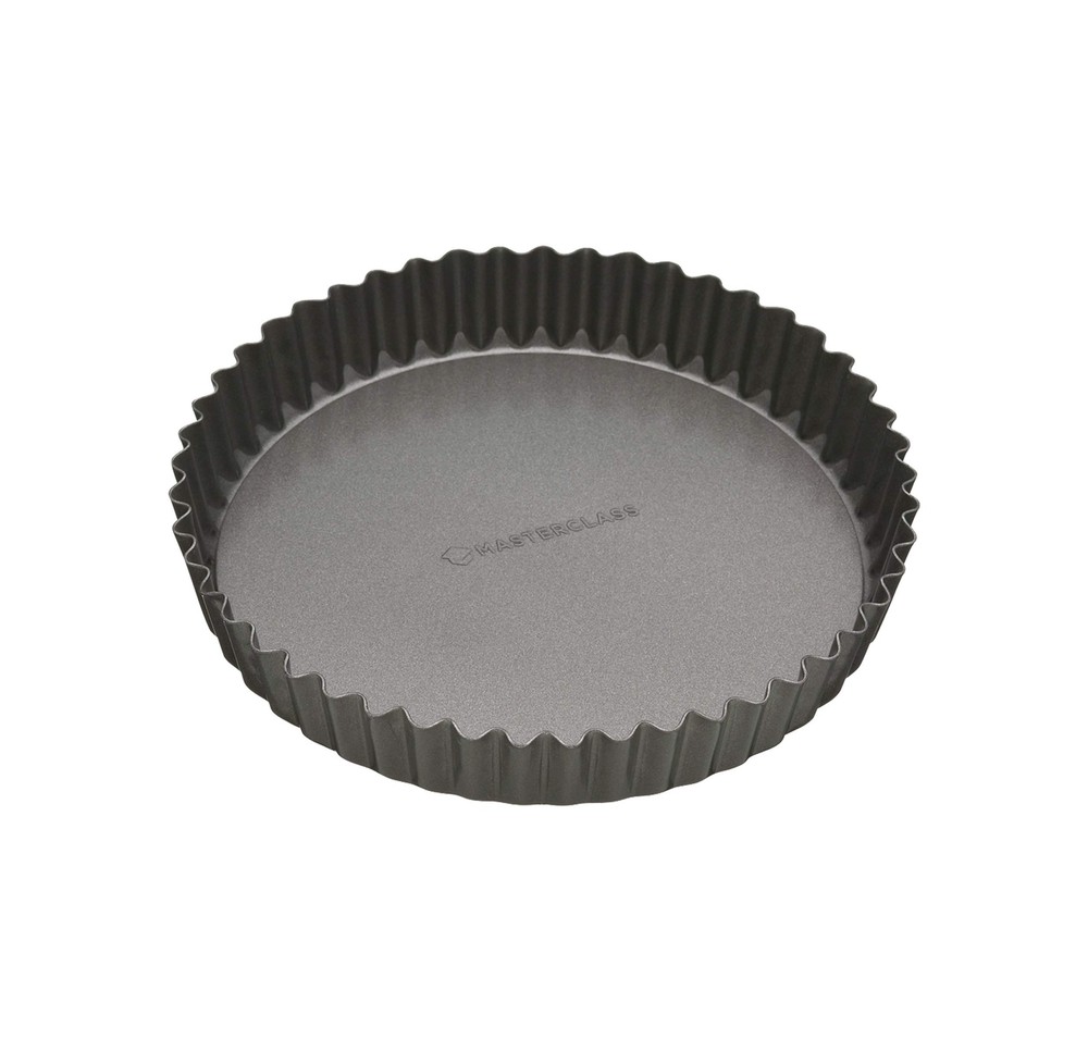 KitchenCraft MasterClass Non-Stick Fluted Flan Tin/Quiche Pan with Loose Base...