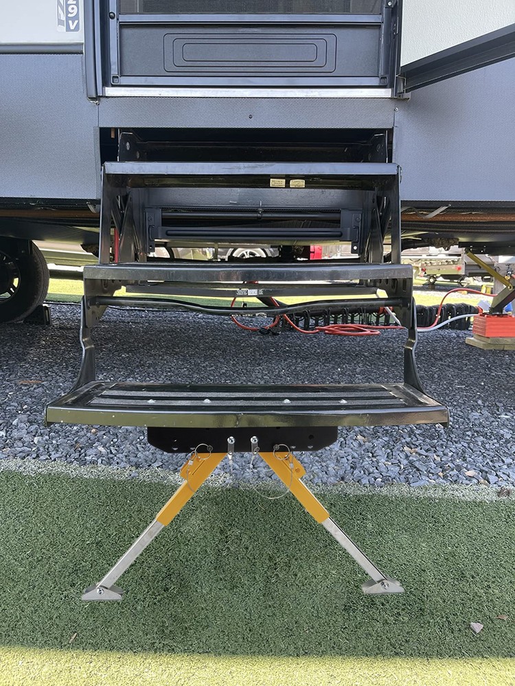 RV Step Stabilizer Support for 5th Wheel Travel Trailer Motorhomes Adjustable
