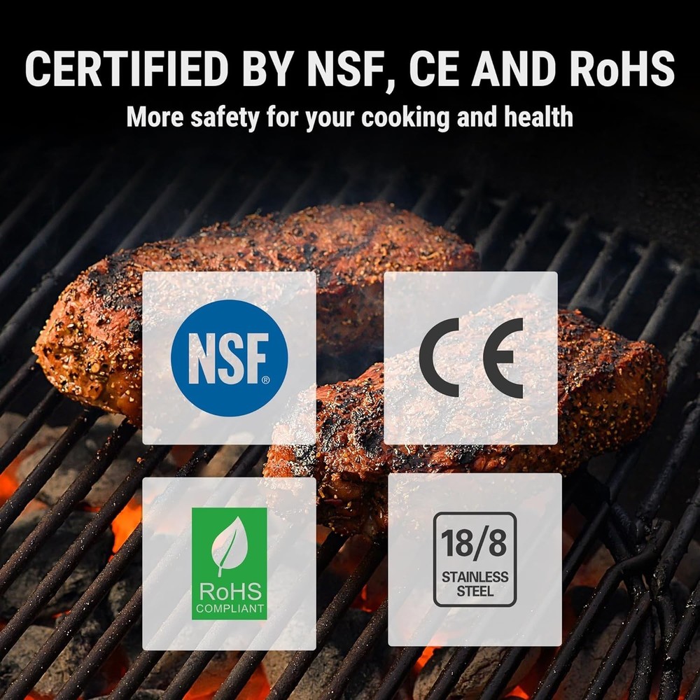 Advanced Instant Read Thermometer with Standard Pot Clip & Calibration Function