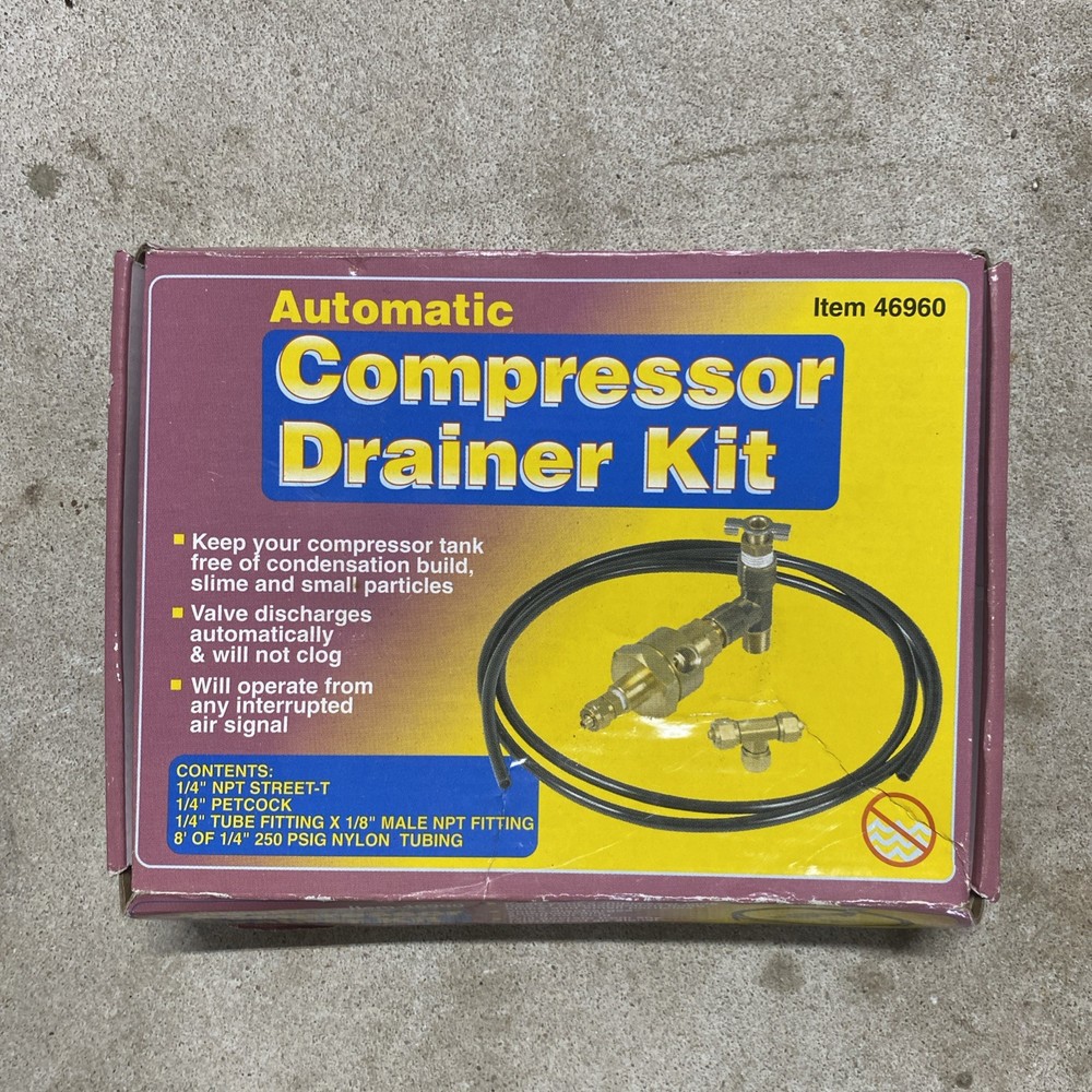Automatic Compressor Drainer Kit Item 46960 NOS