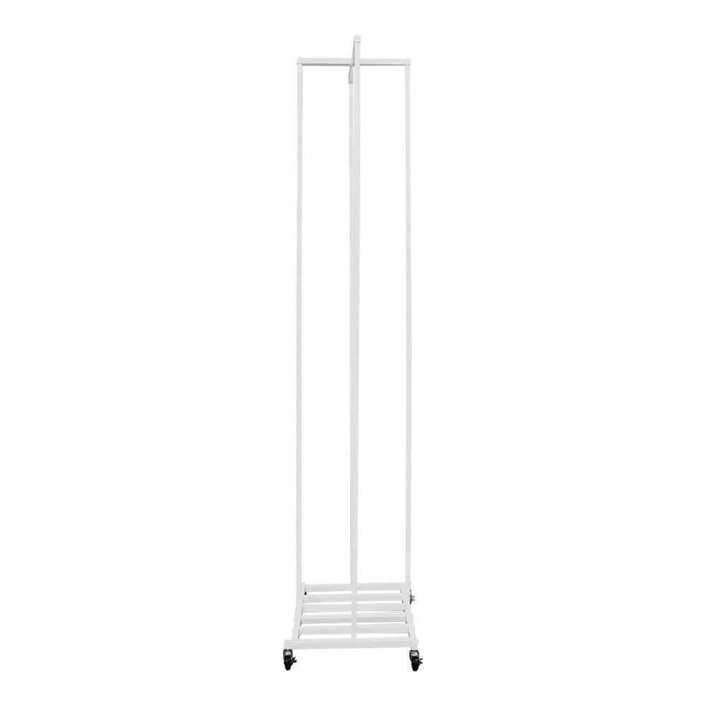 Rolling Pillow Storage Rack Organizer Adjustable Pillow Display Rack White New