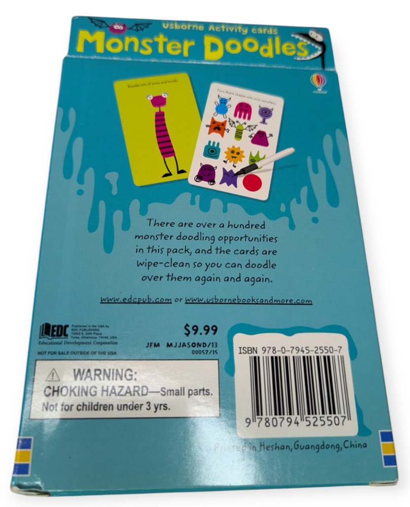 Usborne Activity Cards Monster Doodles