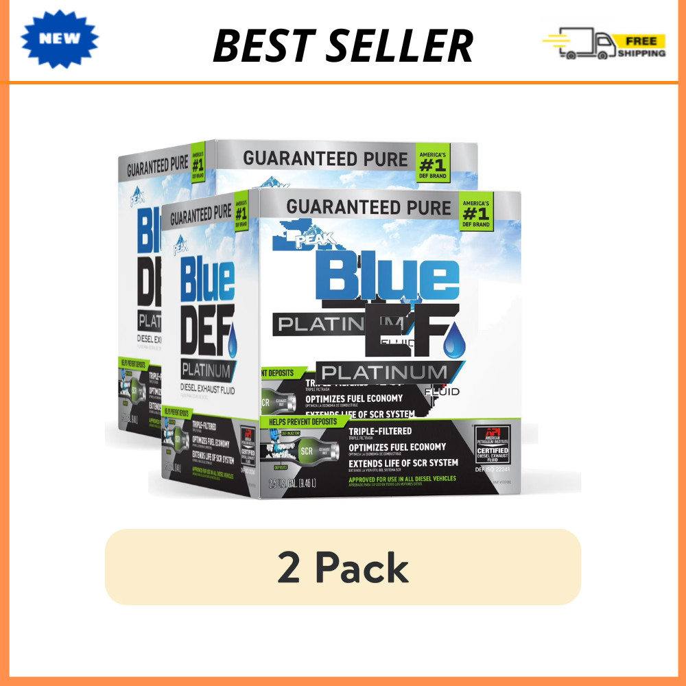 2pk BlueDEF PLATINUM Diesel Exhaust Fluid 2.5 Gal - Advanced System Shield Tech