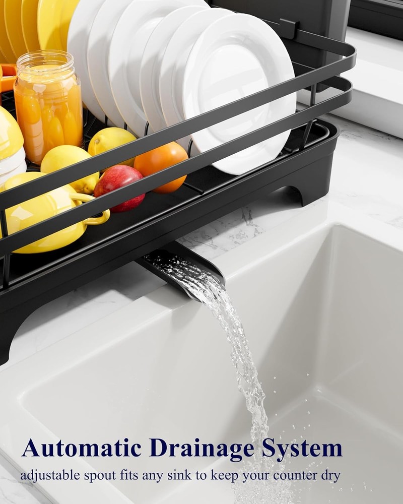 Dish Drying Rack - Multi-Functional Dish Rack for Kitchen Counter