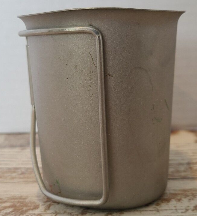 U.S. Military Canteen Cup with Wire Handle