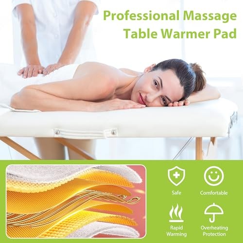 Massage Table Warmer Heating Pad Professional SPA 9 Heating/2-4-8-12H Timer