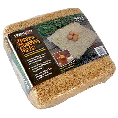 Premium Chicken Nesting Pads 13"x13" - 10 Pack, Soft Bedding for Nest Boxes